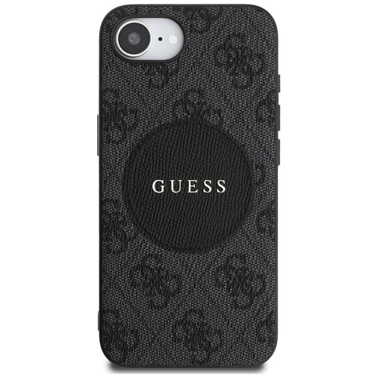 Capa MagSafe para Apple iPhone 16e, Guess, 4G Circle Classic Logo, Marrom