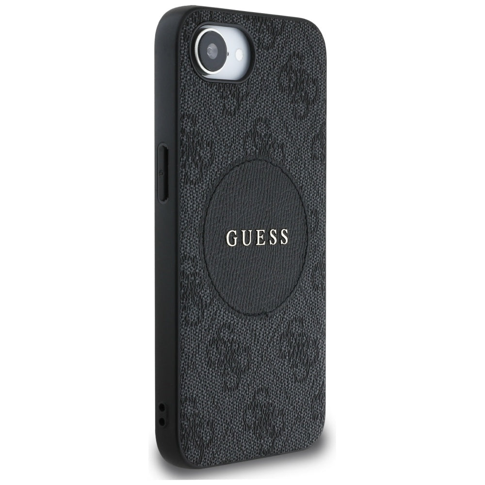 Capa MagSafe para Apple iPhone 17e / 16e, Guess, 4G Circle Classic Logo, Castanho