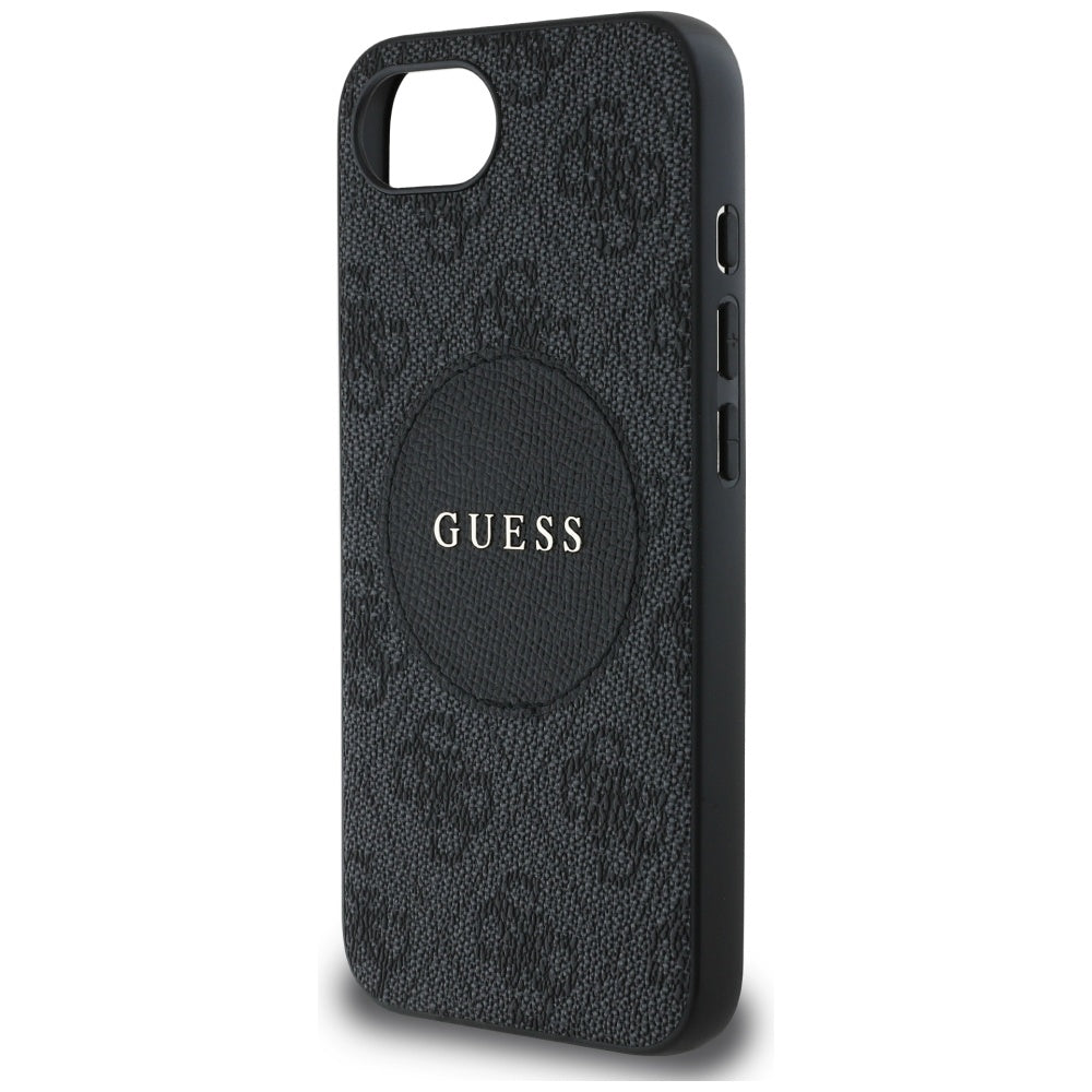 Capa MagSafe para Apple iPhone 17e / 16e, Guess, 4G Circle Classic Logo, Castanho