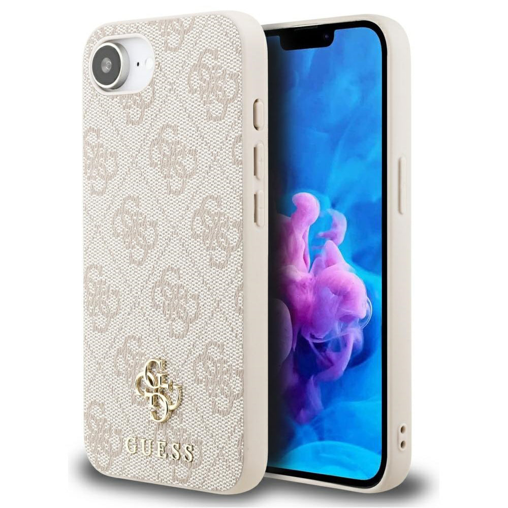 Capa MagSafe para Apple iPhone 17e / 16e, Guess, 4G Classic, Rosa