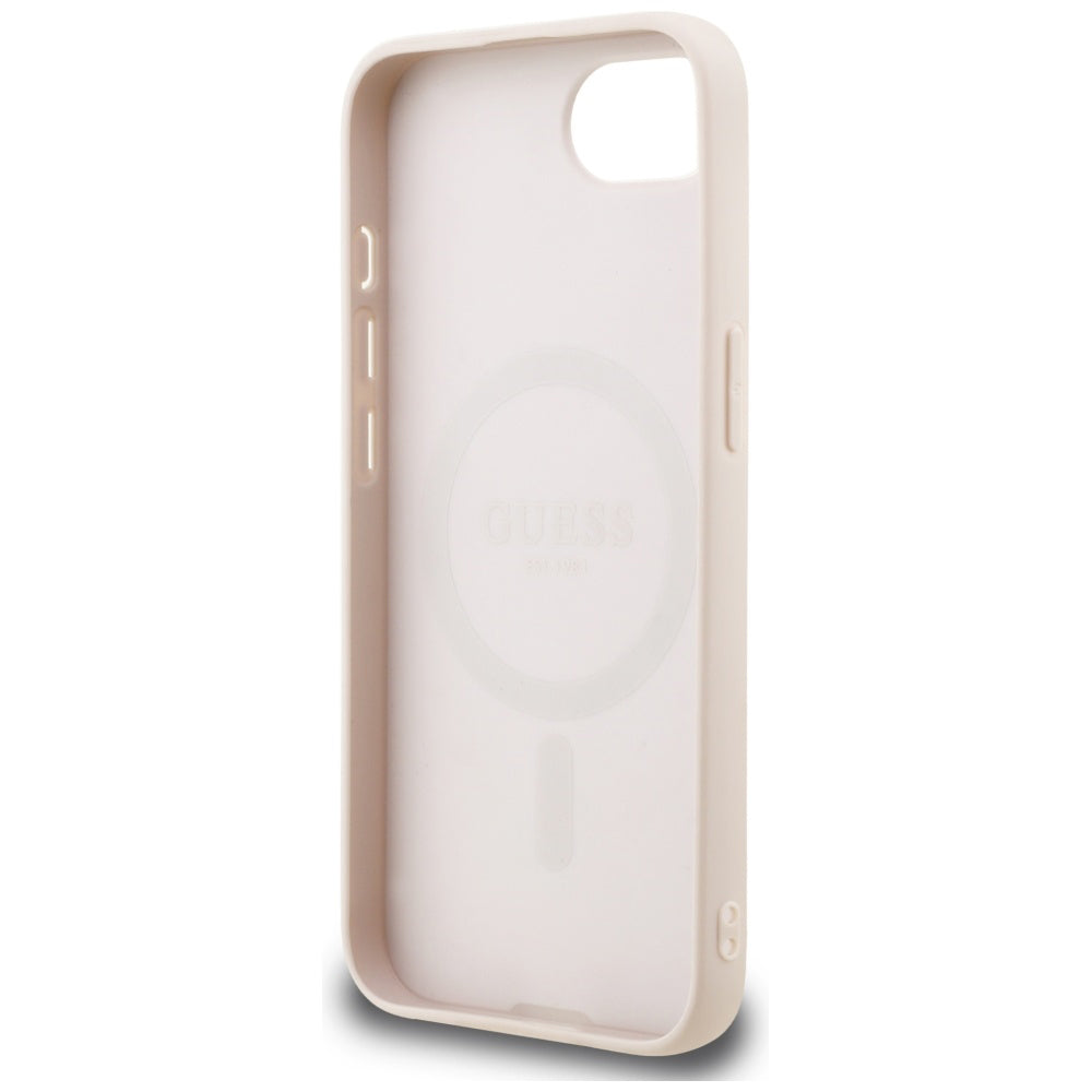 Capa MagSafe para Apple iPhone 17e / 16e, Guess, 4G Classic, Rosa