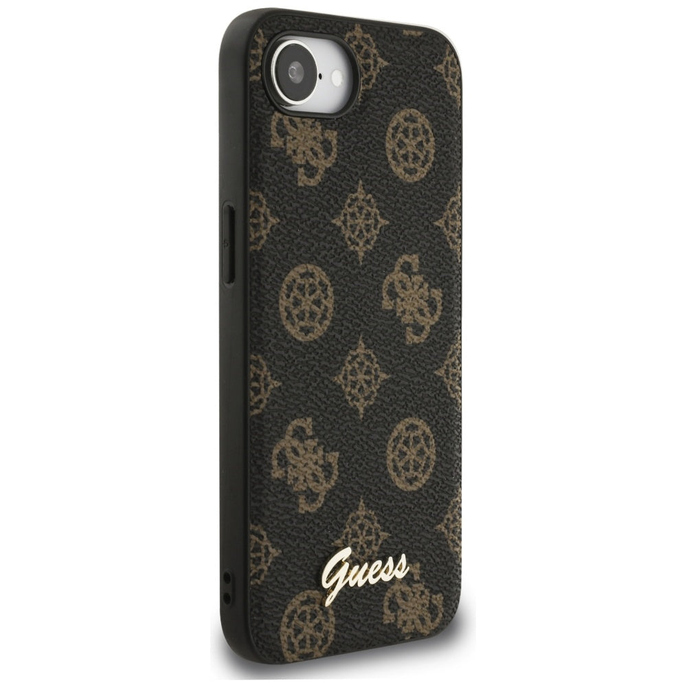 Capa MagSafe para Apple iPhone 17e / 16e, Guess, Peony Script, Preta