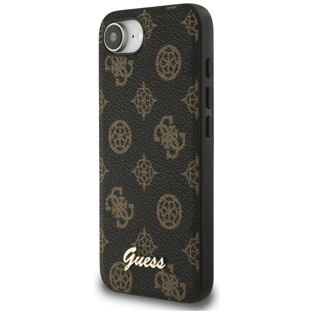 Capa MagSafe para Apple iPhone 17e / 16e, Guess, Peony Script, Preta