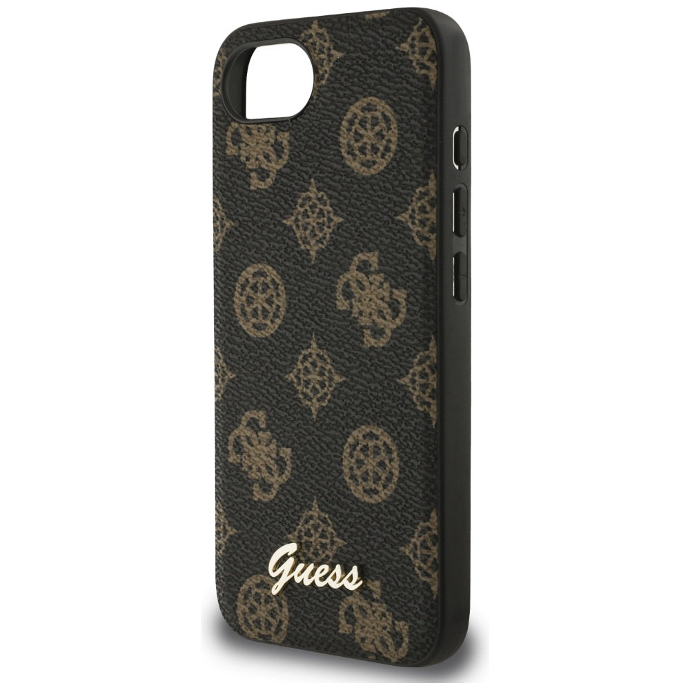 Capa MagSafe para Apple iPhone 17e / 16e, Guess, Peony Script, Preta