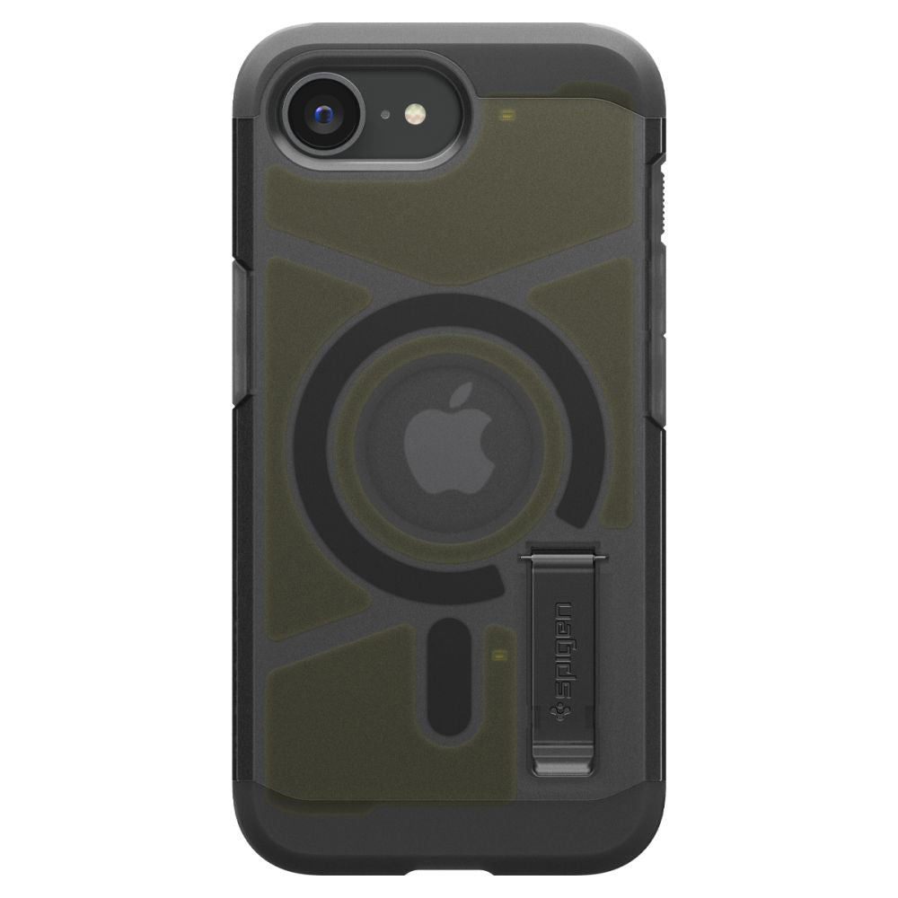 Capa MagSafe para Apple iPhone 17e / 16e, Spigen, Tough Armor, Preta Fosca