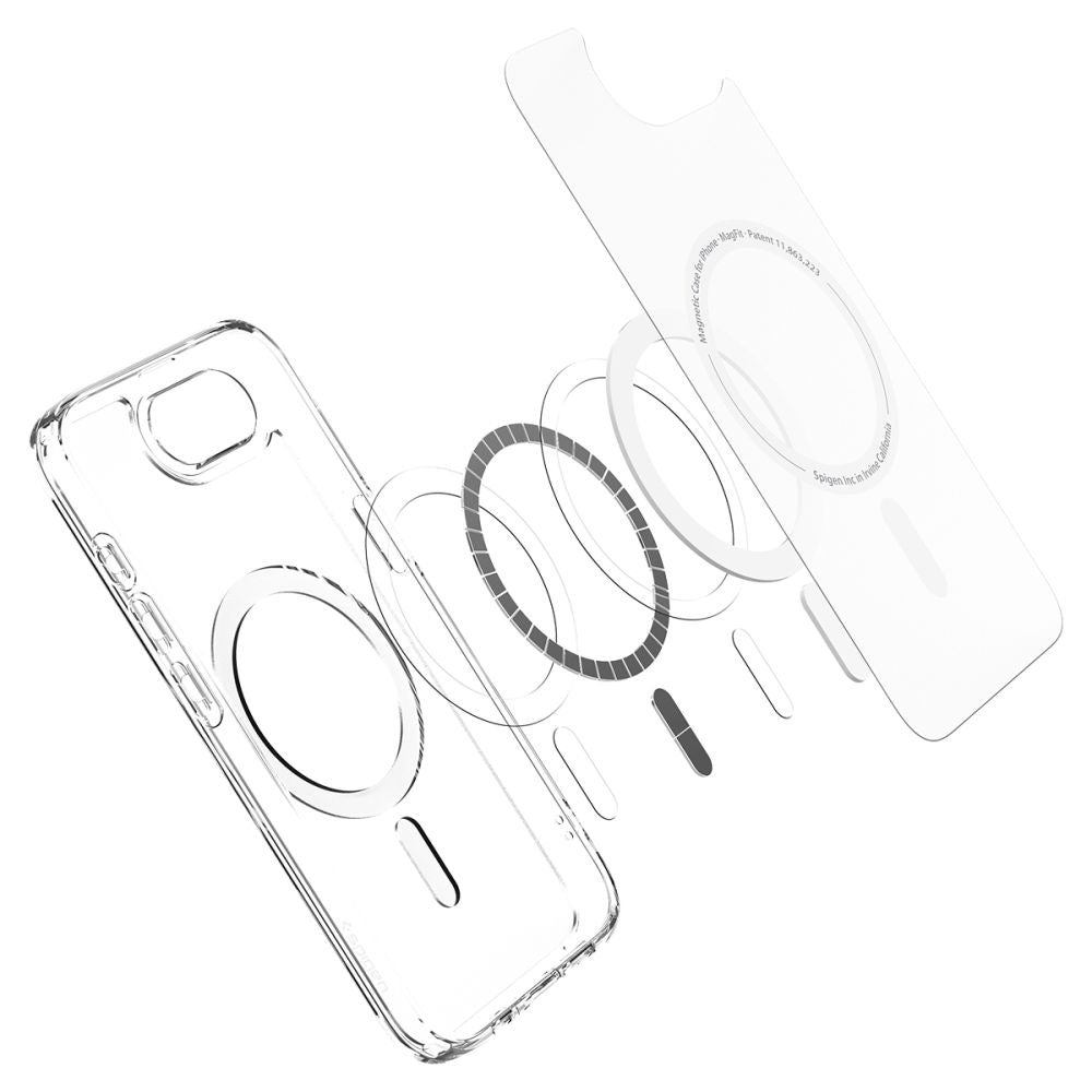 Capa MagSafe para Apple iPhone 17e / 16e, Spigen, Ultra Hybrid, Branco Acetinado