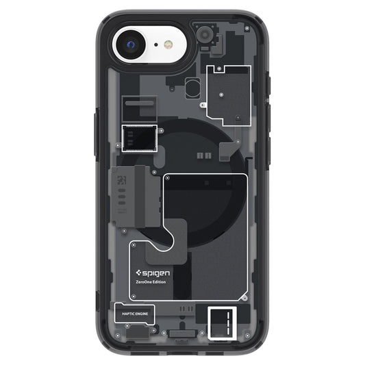 Capa MagSafe para Apple iPhone 17e / 16e, Spigen, Ultra Hybrid Zero One, Preta