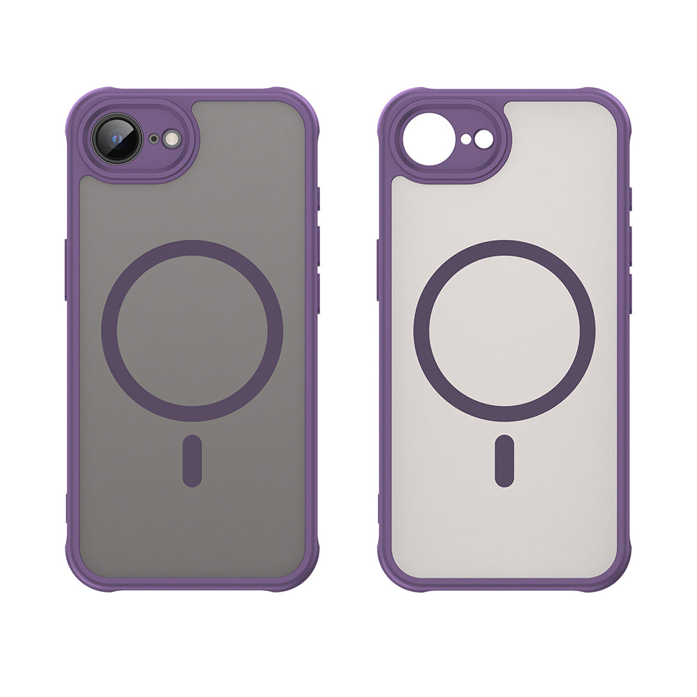 Capa MagSafe para Apple iPhone 17e / 16e, Techsuit, HaloFrost II, Roxo