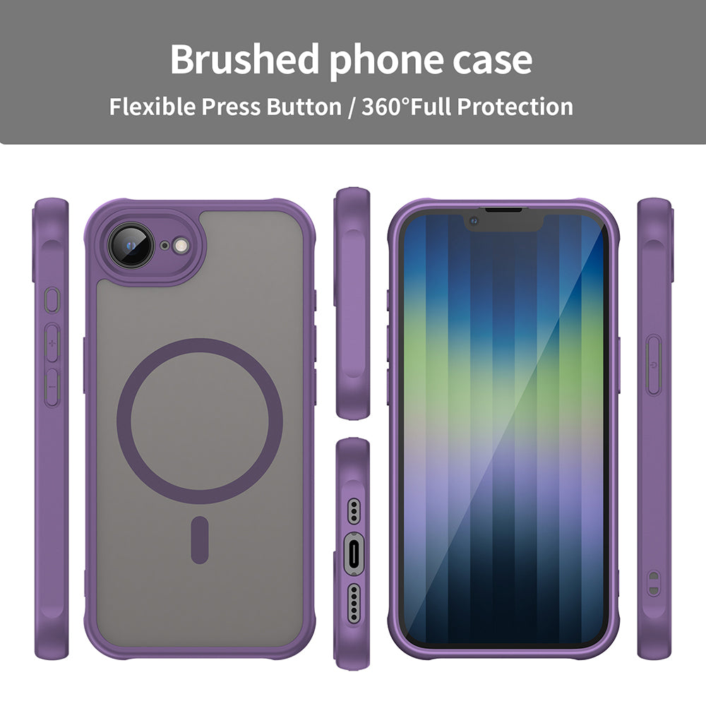 Capa MagSafe para Apple iPhone 17e / 16e, Techsuit, HaloFrost II, Roxo