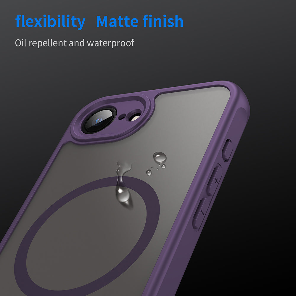 Capa MagSafe para Apple iPhone 17e / 16e, Techsuit, HaloFrost II, Roxo