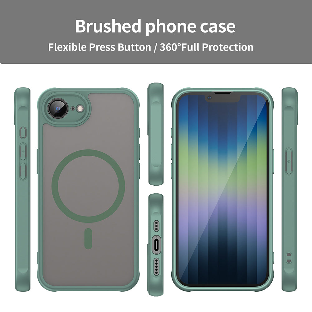 Capa MagSafe para Apple iPhone 17e / 16e, Techsuit, HaloFrost II, Verde