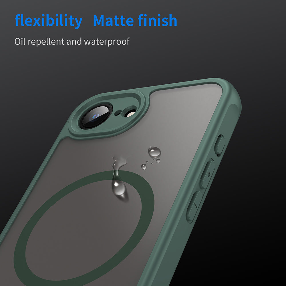 Capa MagSafe para Apple iPhone 17e / 16e, Techsuit, HaloFrost II, Verde