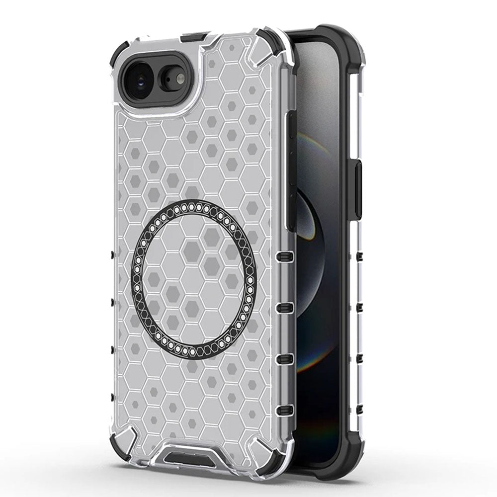 Capa MagSafe para Apple iPhone 17e / 16e, Techsuit, HoneyComb Shield, Branca
