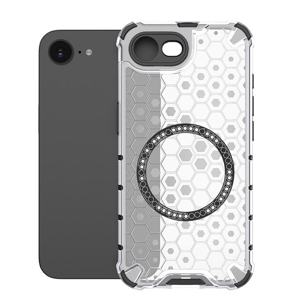 Capa MagSafe para Apple iPhone 17e / 16e, Techsuit, HoneyComb Shield, Branca