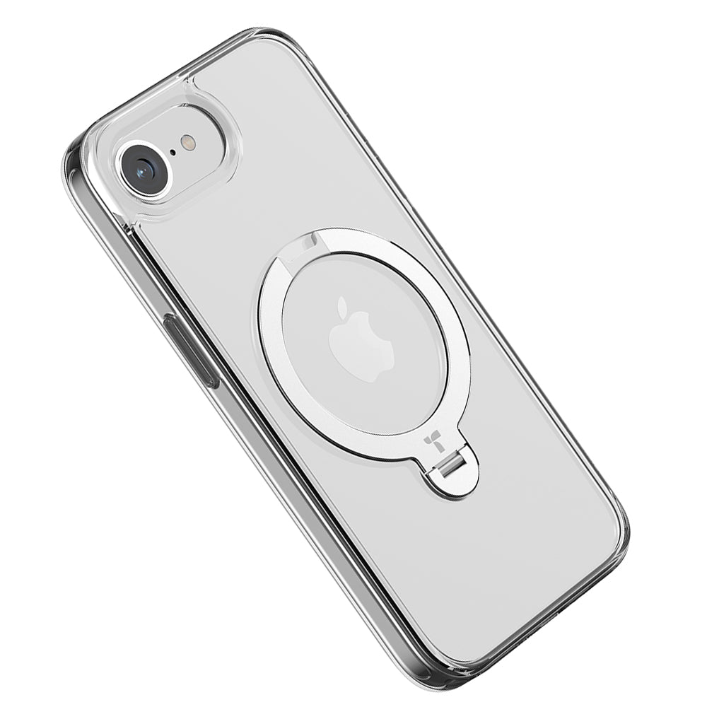 Capa MagSafe para Apple iPhone 17e / 16e, Torras, Ostand Spin, Transparente