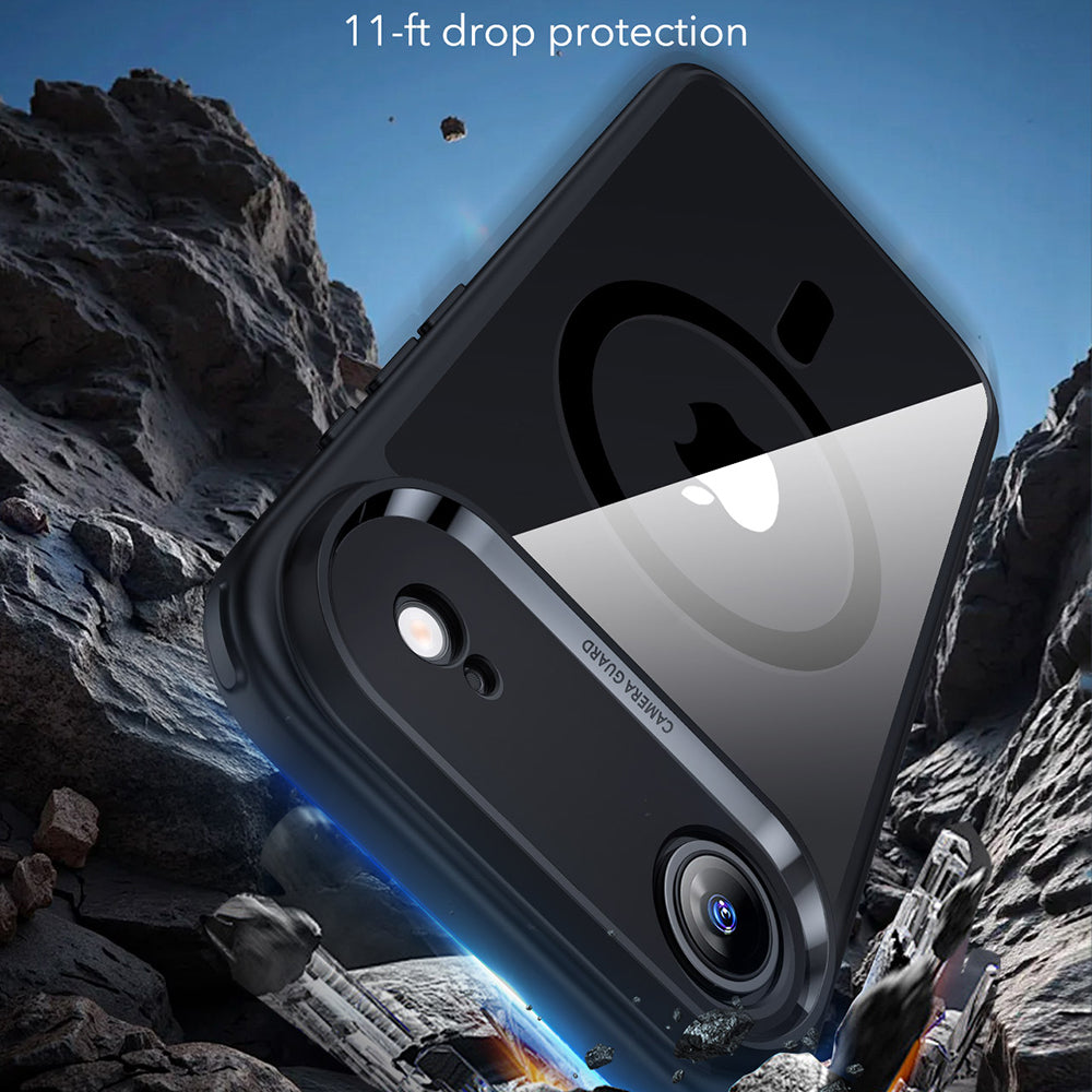 Capa MagSafe para Apple iPhone 17 Air, ESR, Classic Hybrid, Preta Transparente
