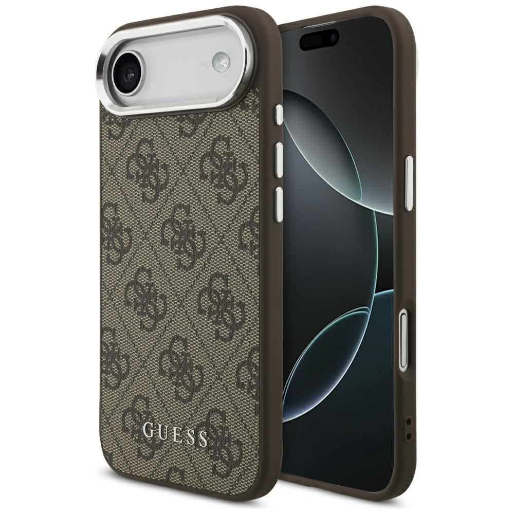 Capa MagSafe para Apple iPhone 17 Air, Guess, 4G Classic Logo, Castanho