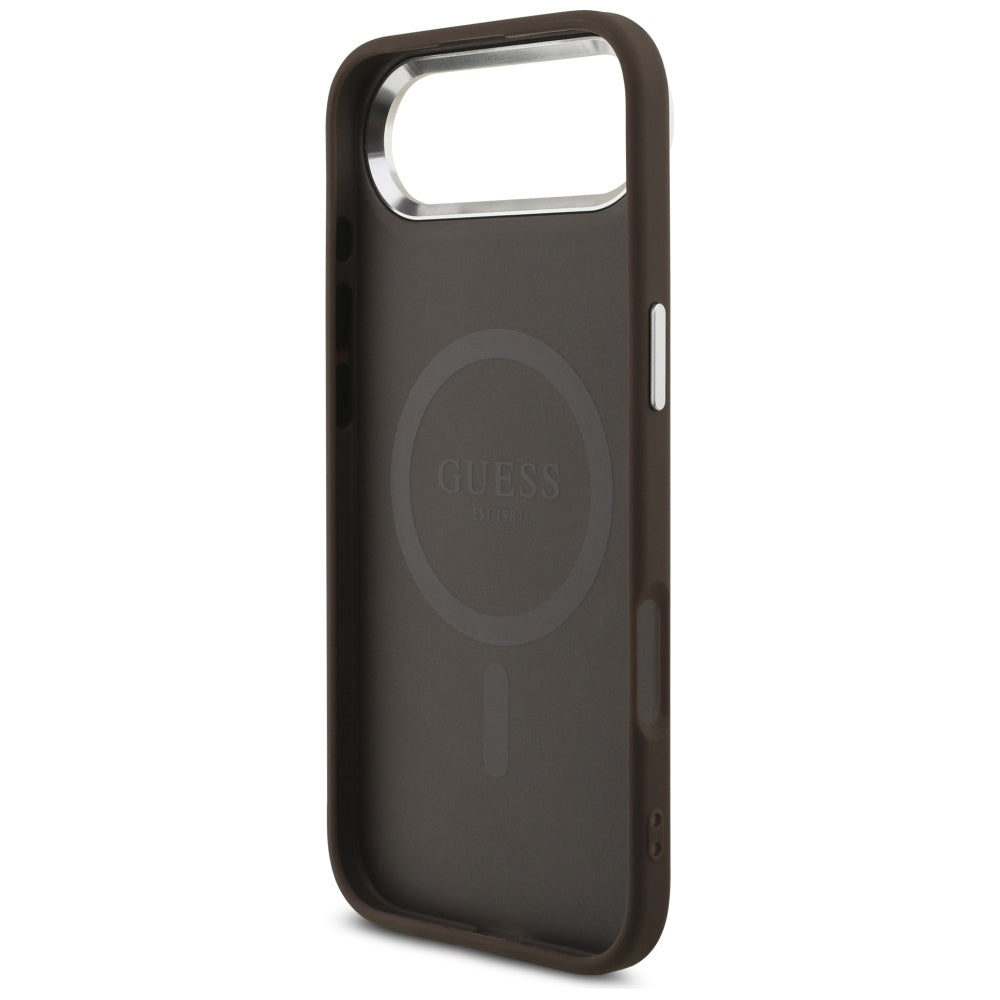 Capa MagSafe para Apple iPhone 17 Air, Guess, 4G Classic Logo, Castanho