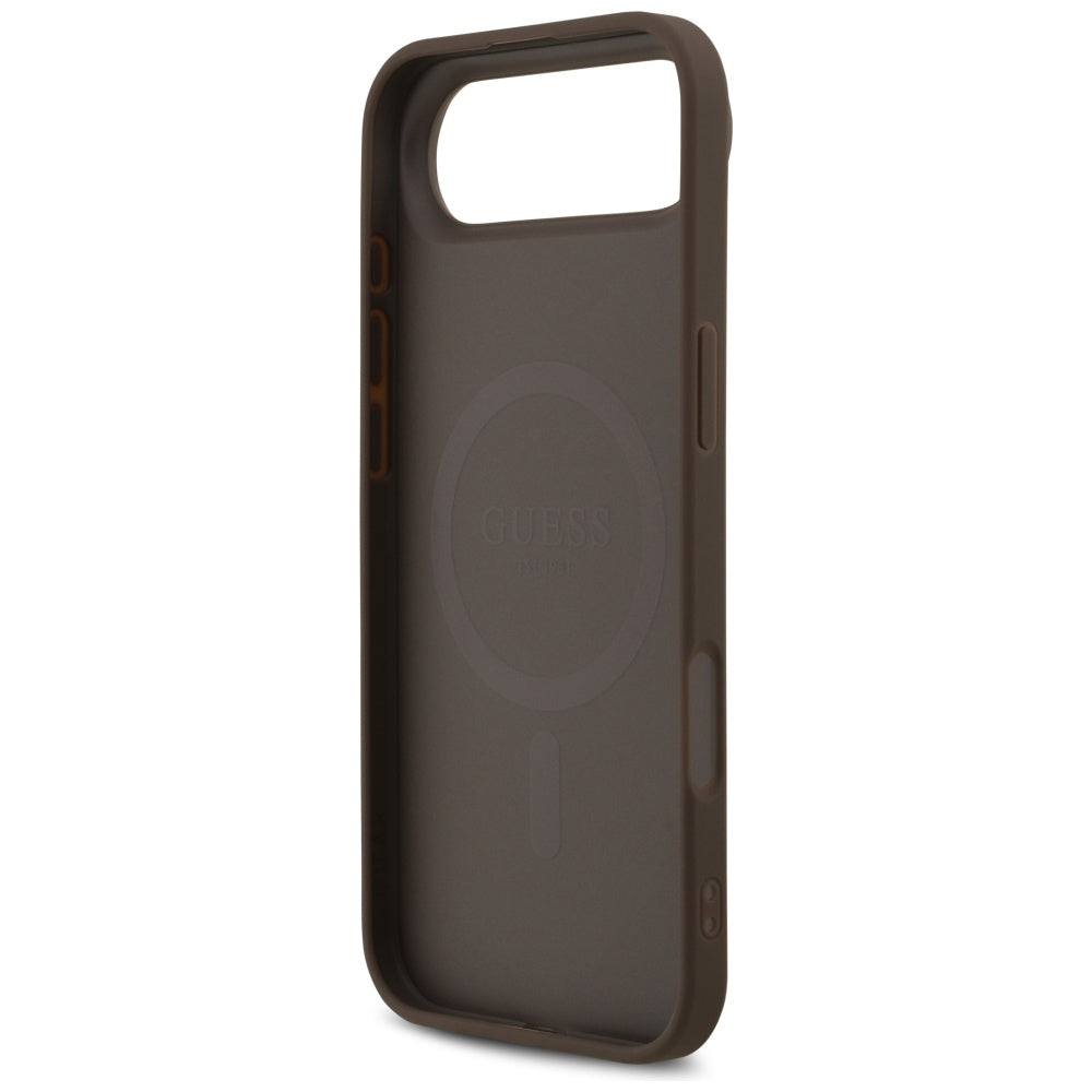 Capa MagSafe para Apple iPhone 17 Air, Guess, 4G Printed Stripes, Marrom