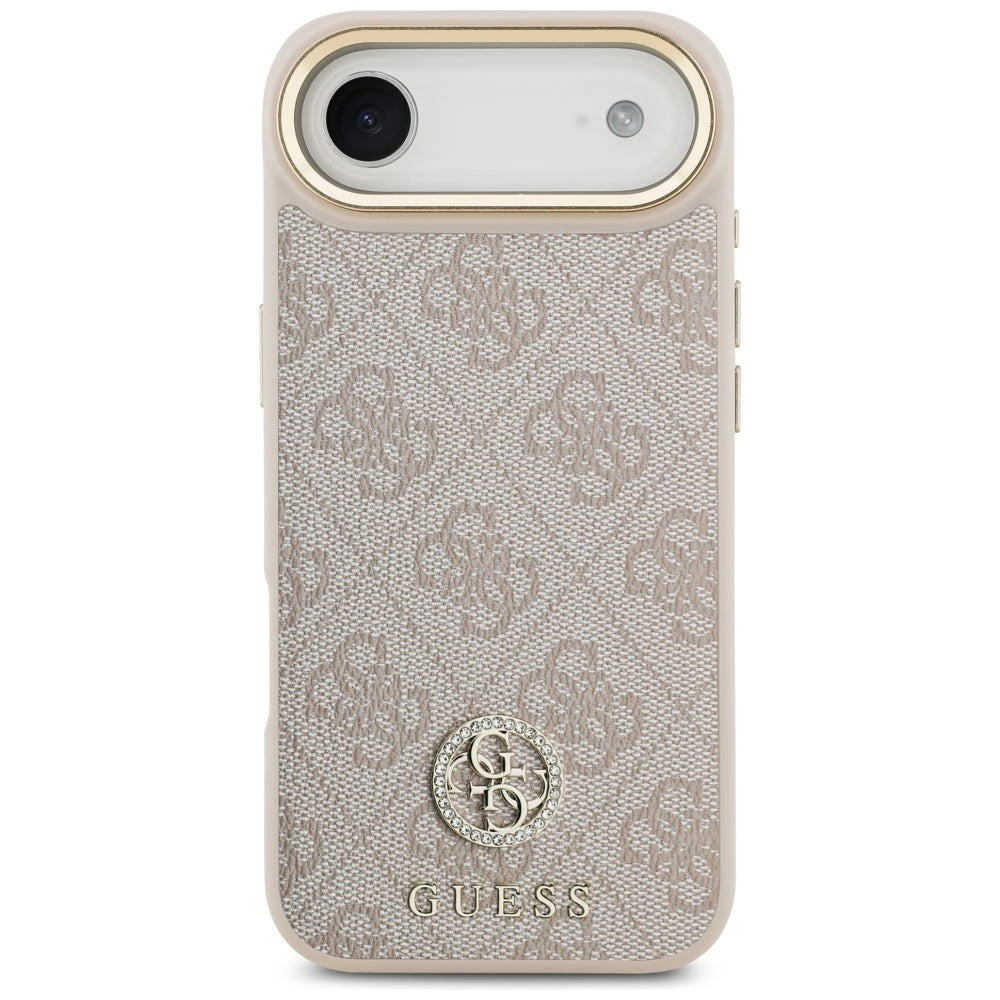 Capa MagSafe para Apple iPhone 17 Air, Guess, 4G Strass Logo, Rosa