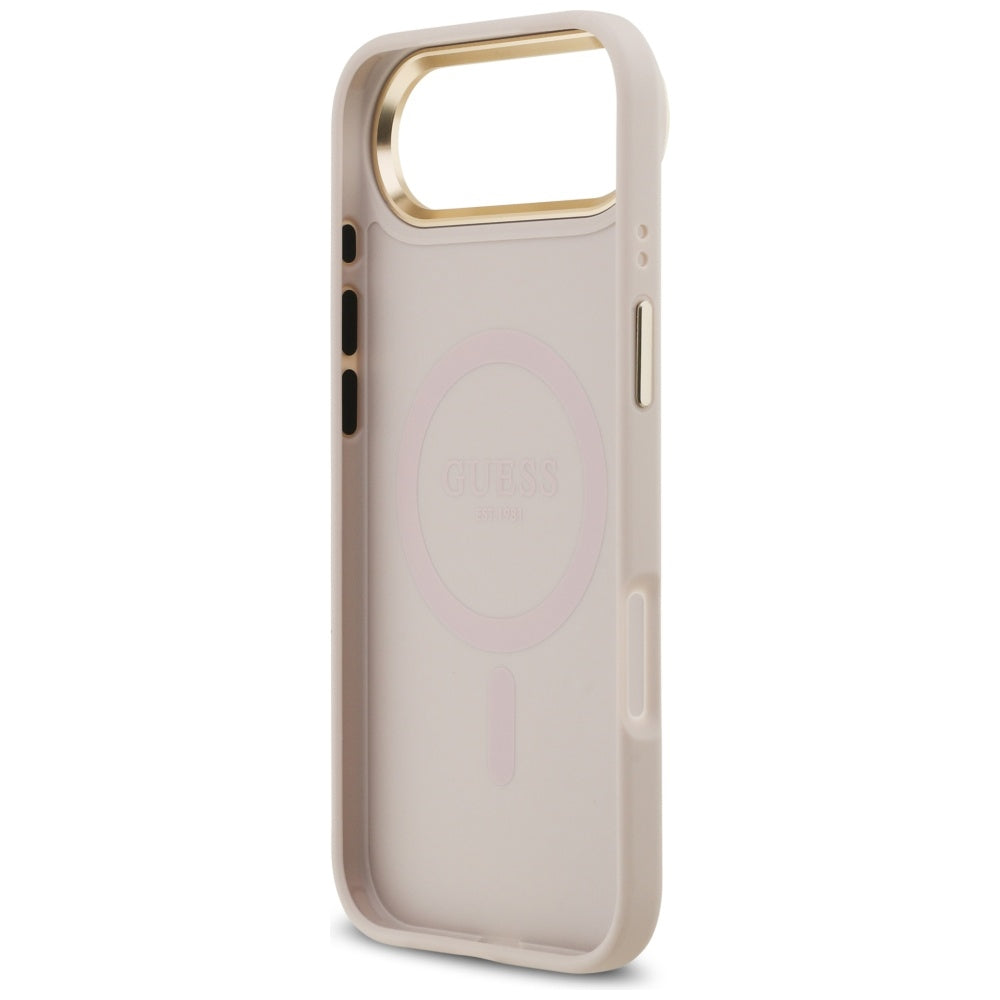 Capa MagSafe para Apple iPhone 17 Air, Guess, 4G Strass Logo, Rosa