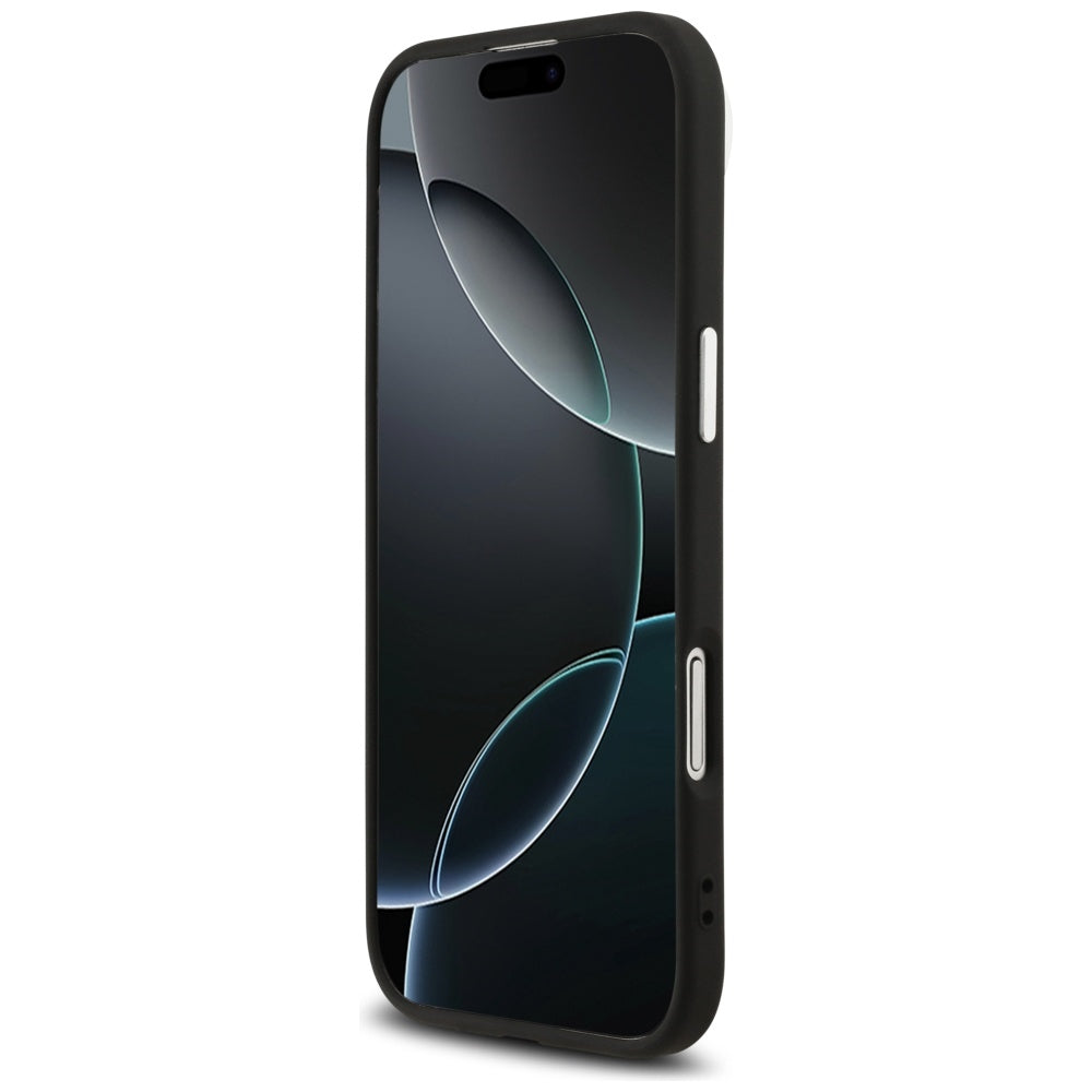 MagSafe Case for Apple iPhone 17 Air, Guess, 4G Triangle Logo, Black Silver