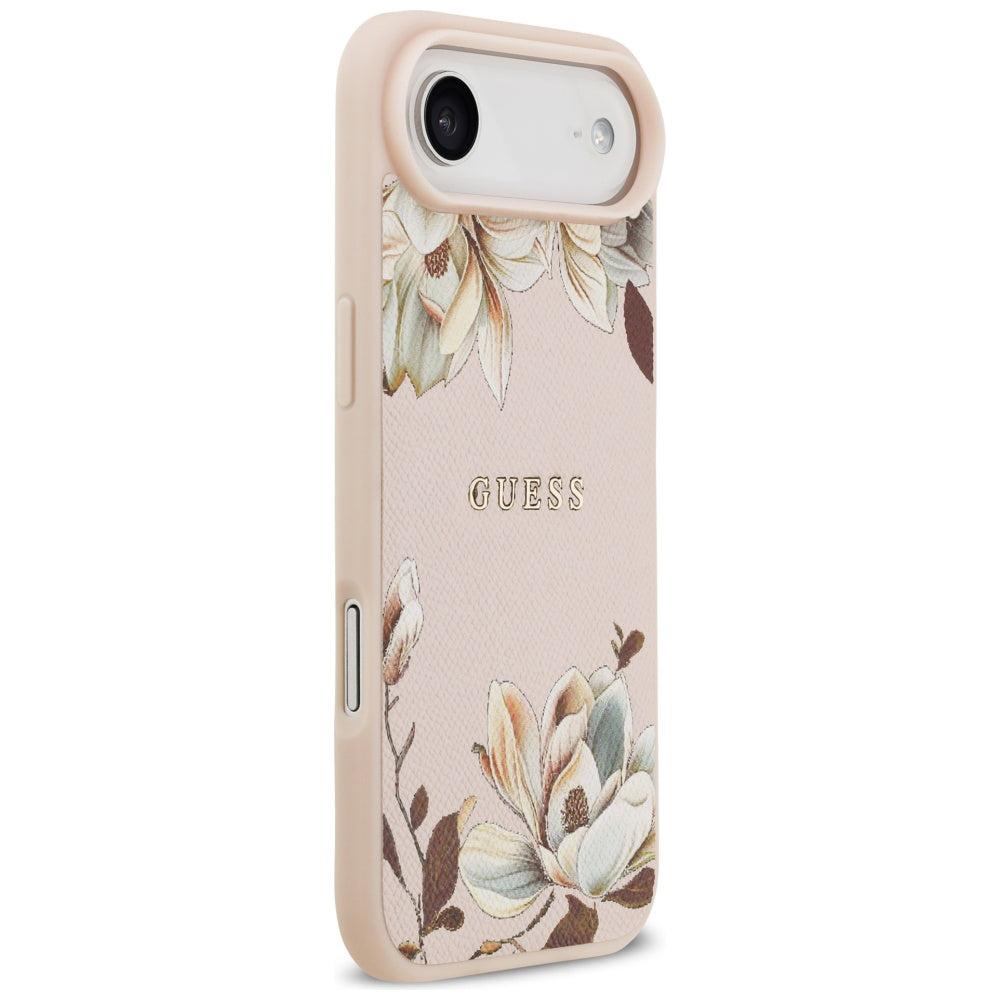 Capa MagSafe para Apple iPhone 17 Air, Guess, Grained Flowers, Rosa