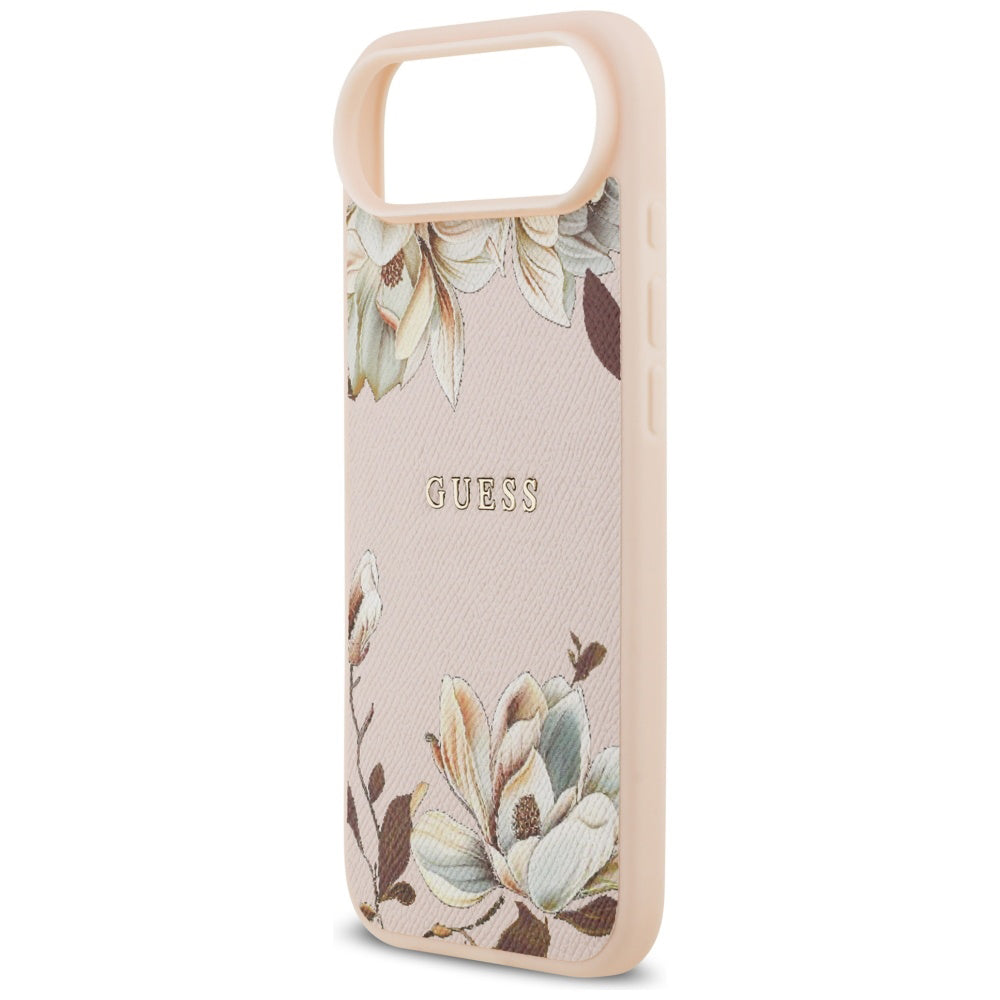 Capa MagSafe para Apple iPhone 17 Air, Guess, Grained Flowers, Rosa
