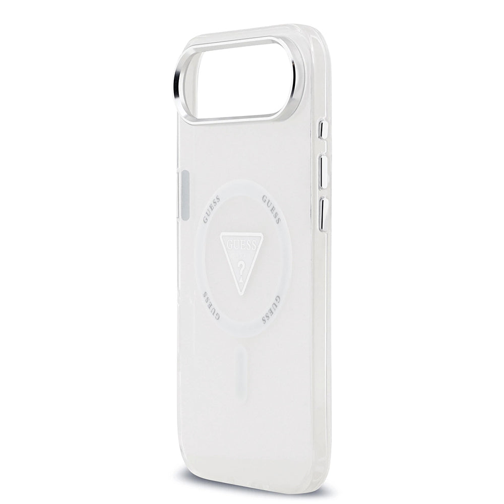 Capa MagSafe para Apple iPhone 17 Air, Guess, IML Gradient Triangle Logo, Transparente