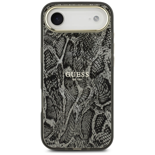 Capa MagSafe para Apple iPhone 17 Air, Guess, Padrão Python, Preta