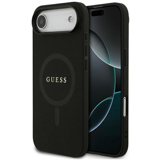 Capa MagSafe para Apple iPhone 17 Air, Guess, Saffiano Classic Logo, Preta