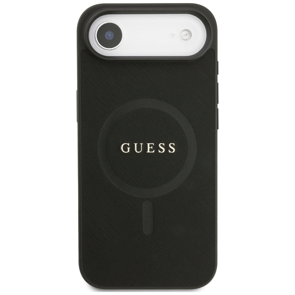 Capa MagSafe para Apple iPhone 17 Air, Guess, Saffiano Classic Logo, Preta