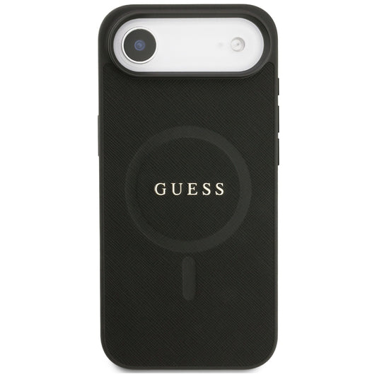 Capa MagSafe para Apple iPhone 17 Air, Guess, Saffiano Classic Logo, Preta