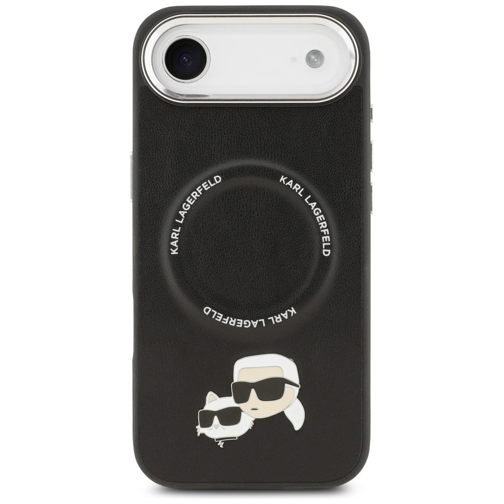 Capa MagSafe para Apple iPhone 17 Air, Karl Lagerfeld, Karl & Choupette Pins, Preta