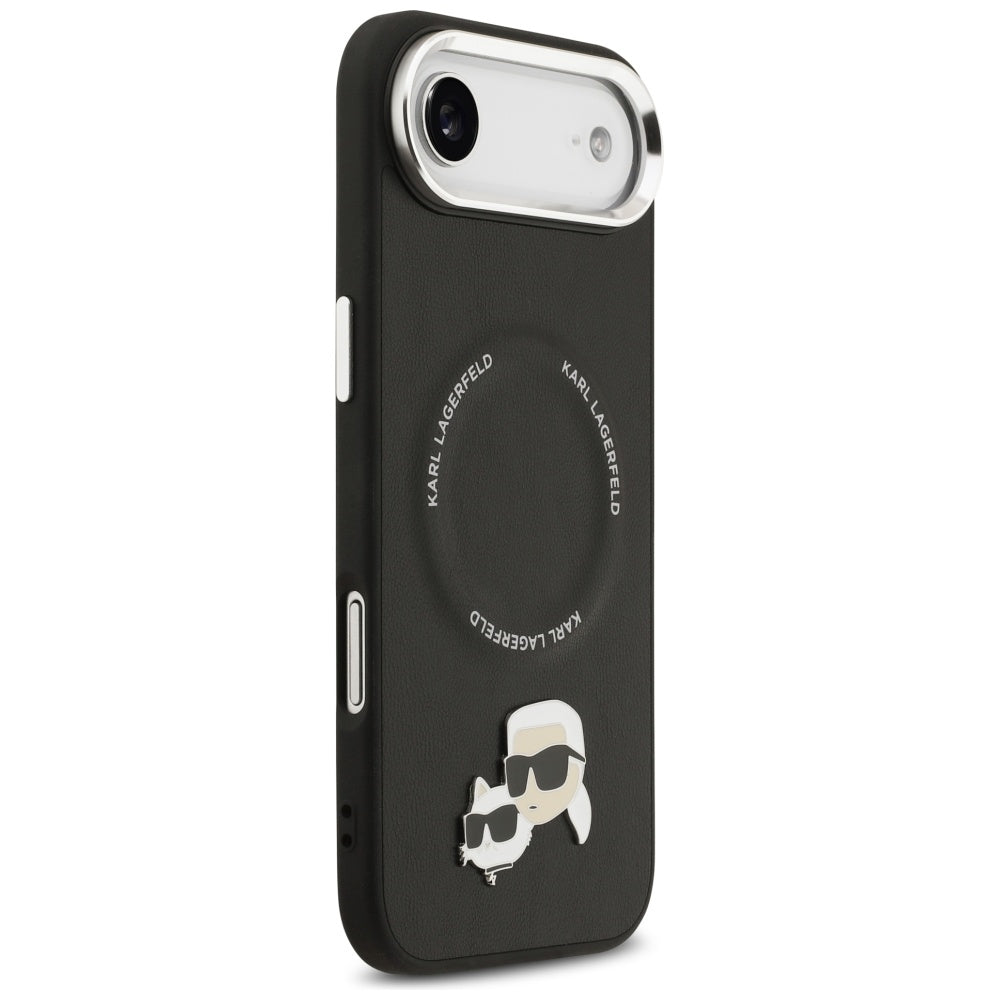 Capa MagSafe para Apple iPhone 17 Air, Karl Lagerfeld, Karl & Choupette Pins, Preta