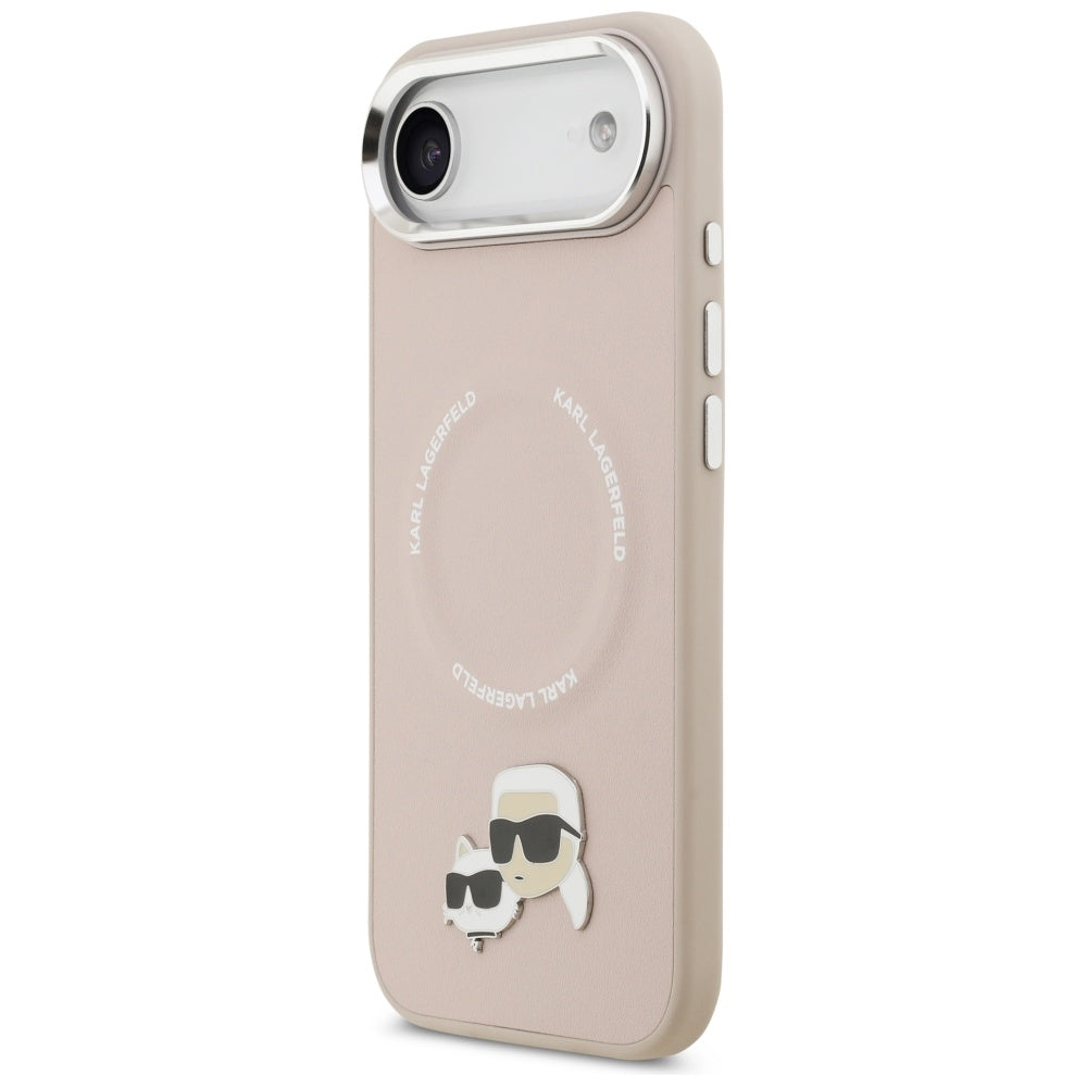 Capa MagSafe para Apple iPhone 17 Air, Karl Lagerfeld, Karl & Choupette Pins, Rosa