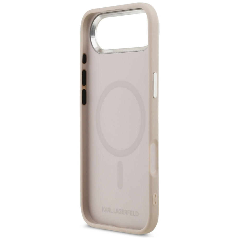 Capa MagSafe para Apple iPhone 17 Air, Karl Lagerfeld, Karl & Choupette Pins, Rosa