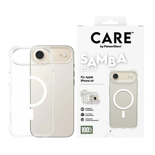Capa MagSafe para Apple iPhone 17 Air, PanzerGlass, Care Fashionable, Transparente Branca