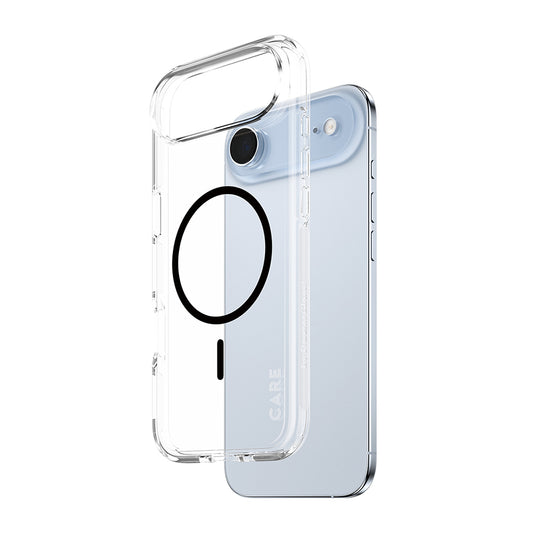 Capa MagSafe para Apple iPhone 17 Air, PanzerGlass, Care Urban Explorer, Transparente Negra