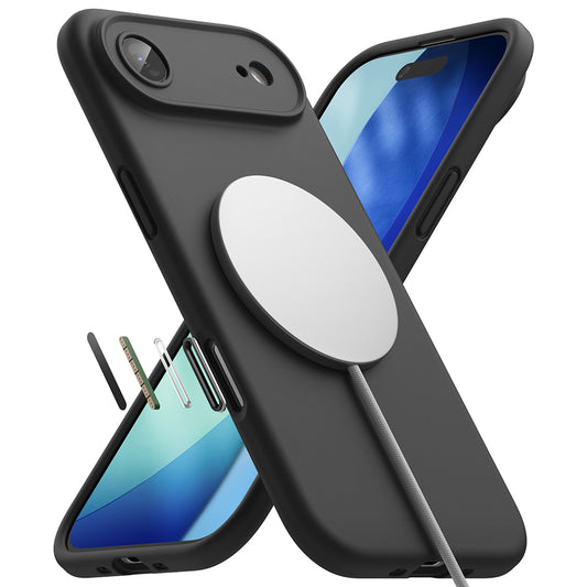 Capa MagSafe para Apple iPhone 17 Air, Ringke, Silicone, Preta