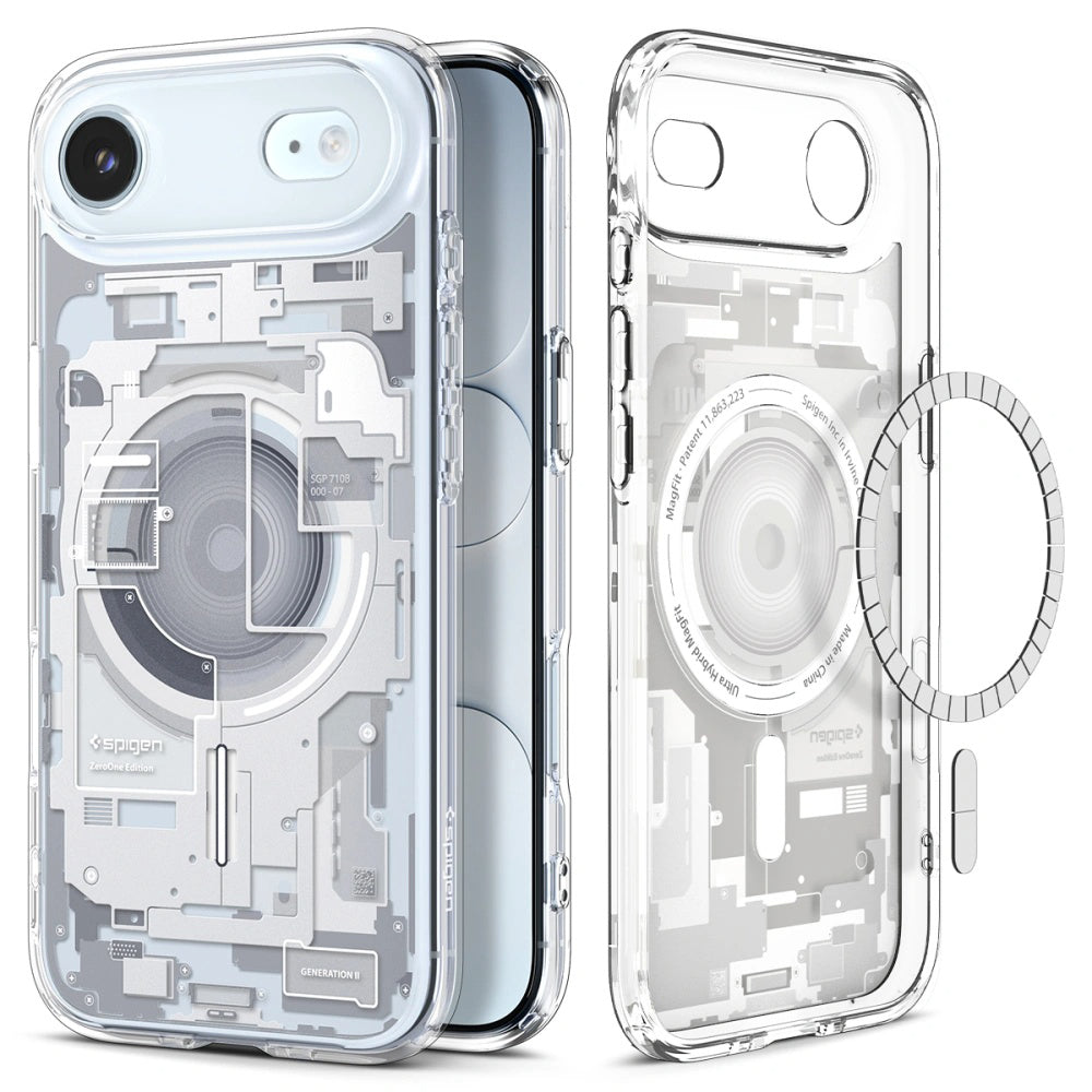 Capa MagSafe para Apple iPhone 17 Air, Spigen, Ultra Hybrid Zero One, Branca