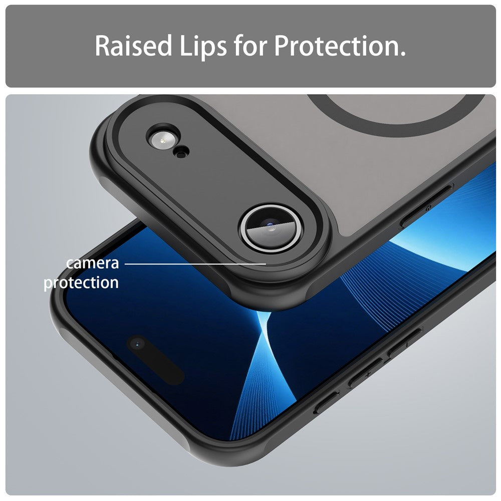 Capa MagSafe para Apple iPhone 17 Air, Techsuit, HaloFrost II, Preta