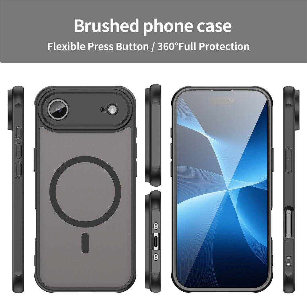 Capa MagSafe para Apple iPhone 17 Air, Techsuit, HaloFrost II, Preta