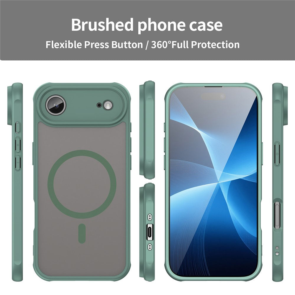 Capa MagSafe para Apple iPhone 17 Air, Techsuit, HaloFrost II, Verde
