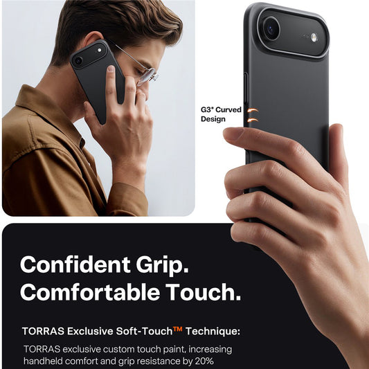 Capa MagSafe para Apple iPhone 17 Air, Torras, SlimFit, Preta