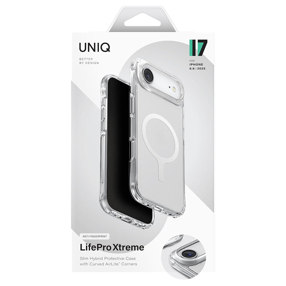 Capa MagSafe para Apple iPhone 17 Air, UNIQ, LifePro Xtreme MagClick, Transparente