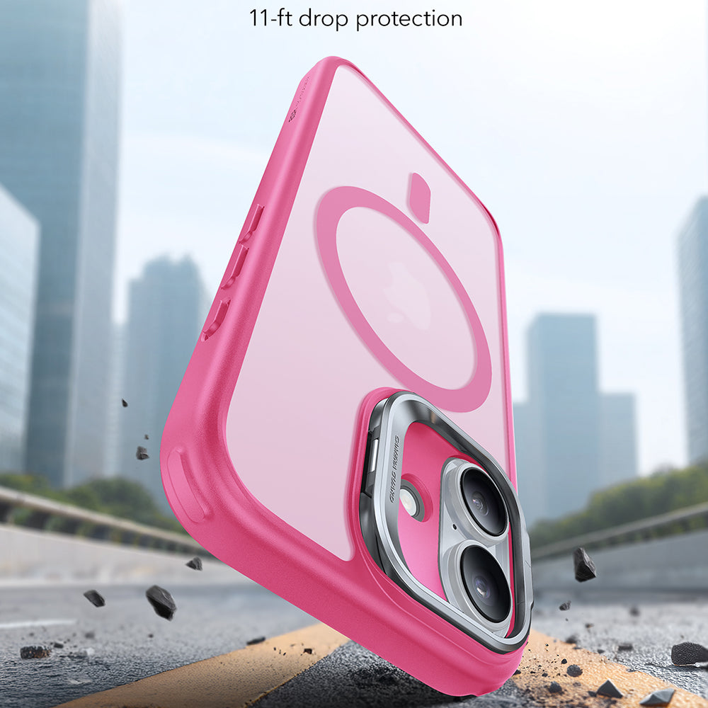 Capa MagSafe para Apple iPhone 17, ESR, Classic Hybrid Kickstand, Rosa Acetinado