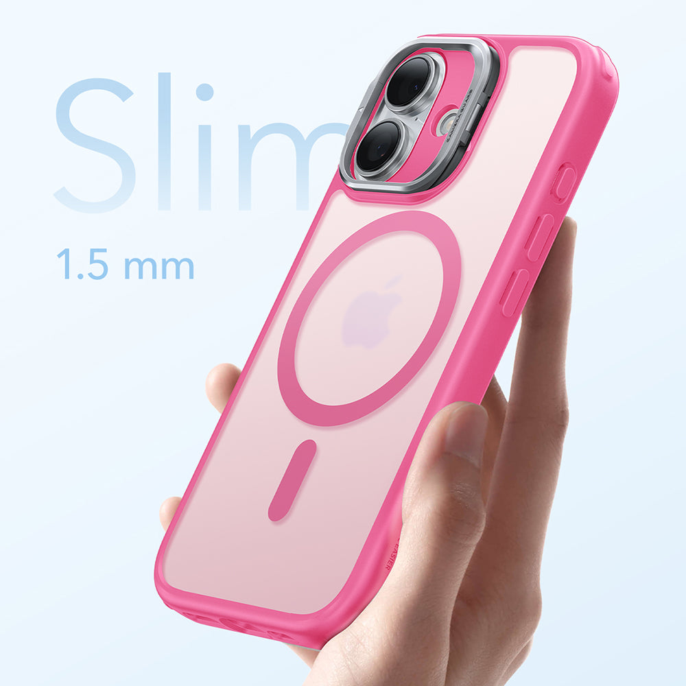 Capa MagSafe para Apple iPhone 17, ESR, Classic Hybrid Kickstand, Rosa Acetinado