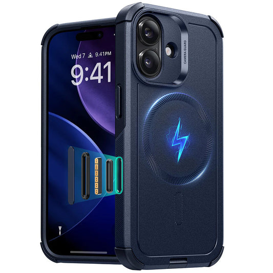 Capa MagSafe para Apple iPhone 17, ESR, Cyber, Azul