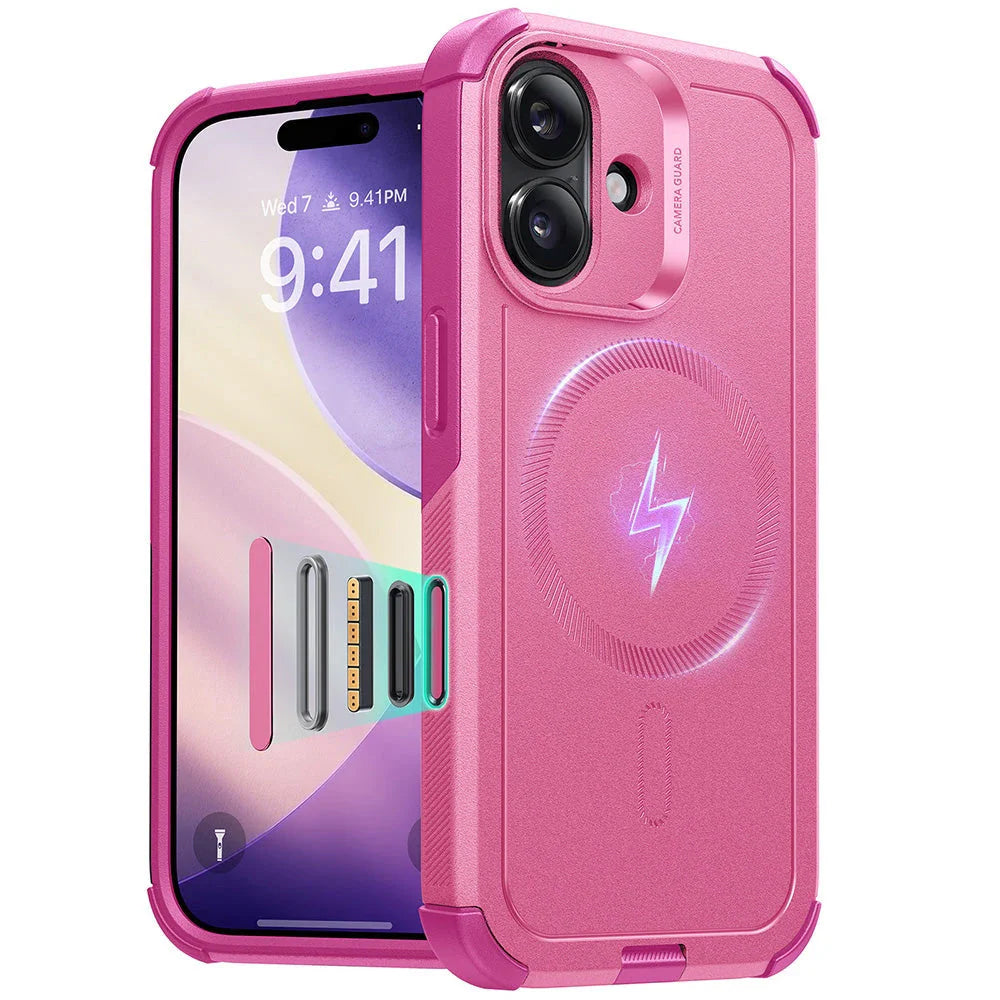 Capa MagSafe para Apple iPhone 17, ESR, Cyber, Rosa